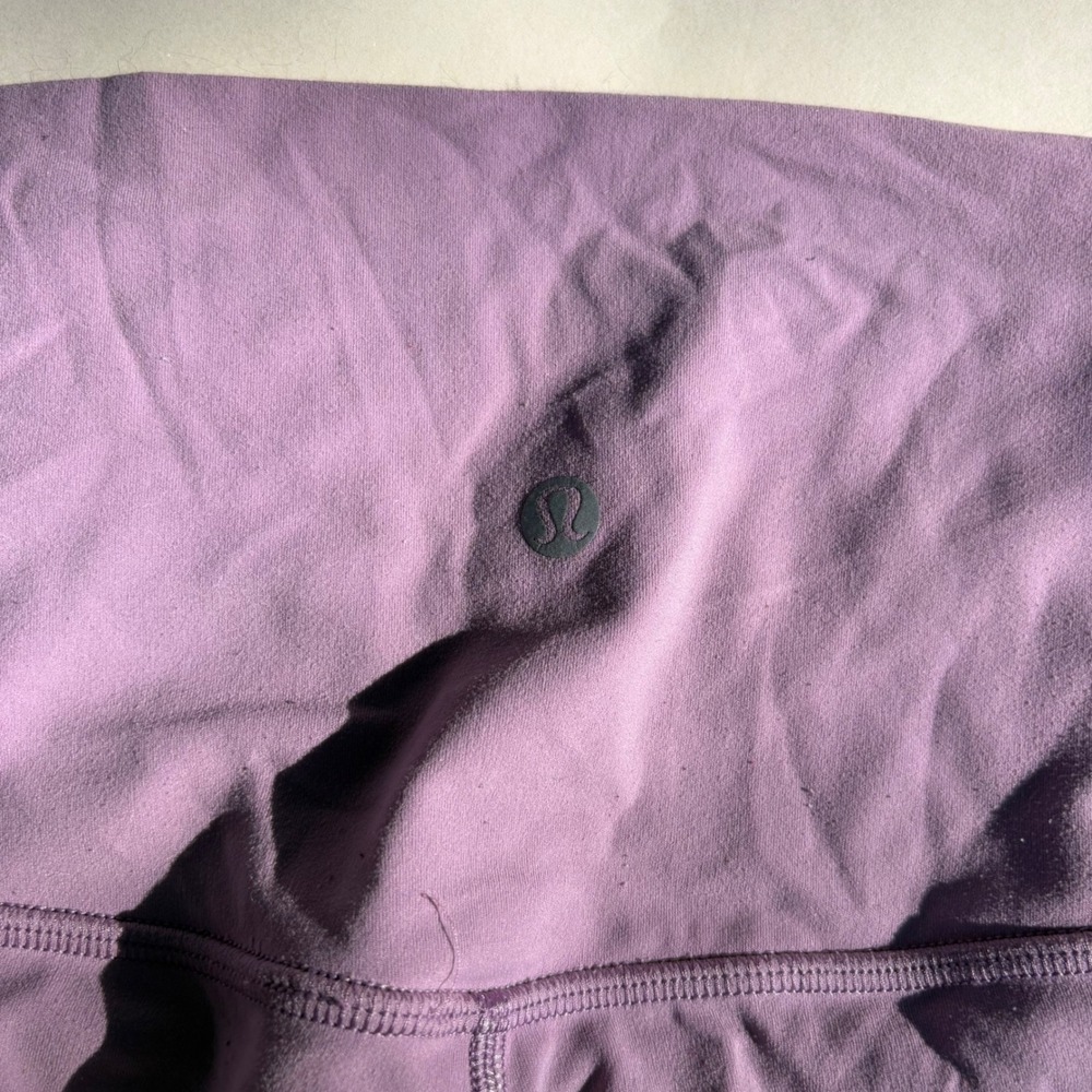 Lululemon Align High-Rise Crop 21 Purple Nulu Yoga Leggings Womens Size 12 - Picture 3 of 4